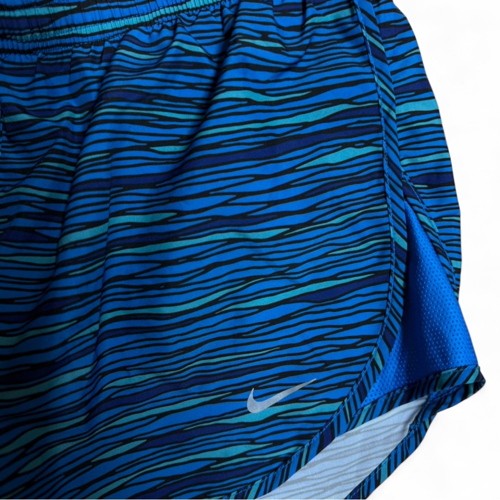 Nike Dri-FIT Rival 3" Printed Running Shorts Blue Wave Pattern Small 723944-435 - Picture 3 of 9
